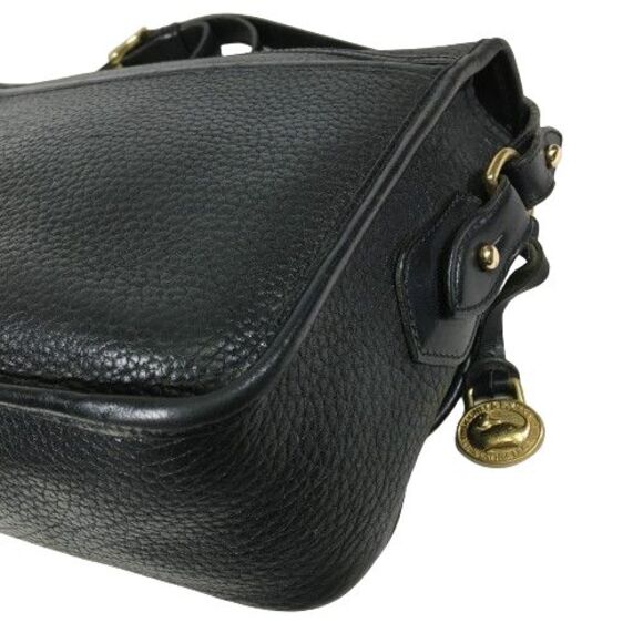 Vintage Dooney & Bourke AWL Black Leather Carrier Purse Shoulder Crossbody Bag - Picture 8 of 16